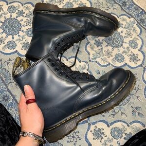 Dark Blueberry Blue Doc Martens